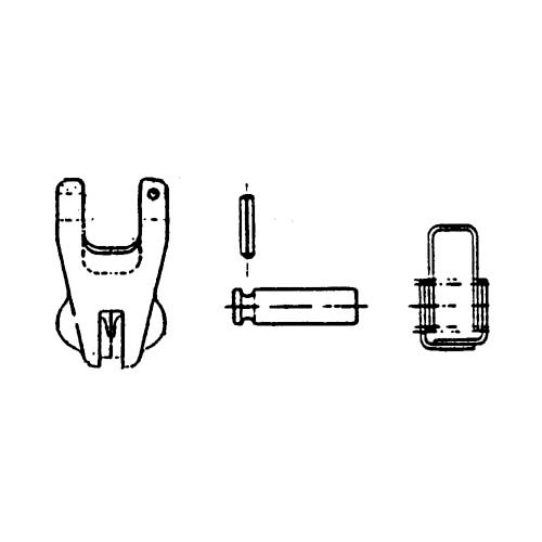 Reservdelssats svetsbar krok UKN Klass 8