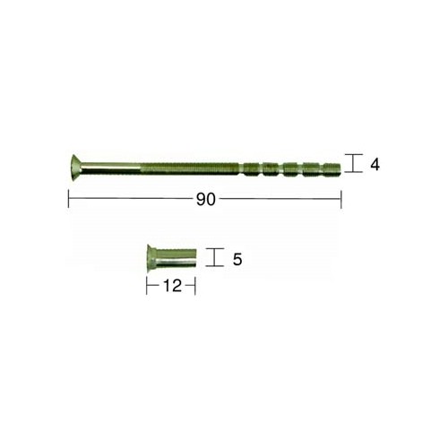 Skruv med nippel 9-90-7