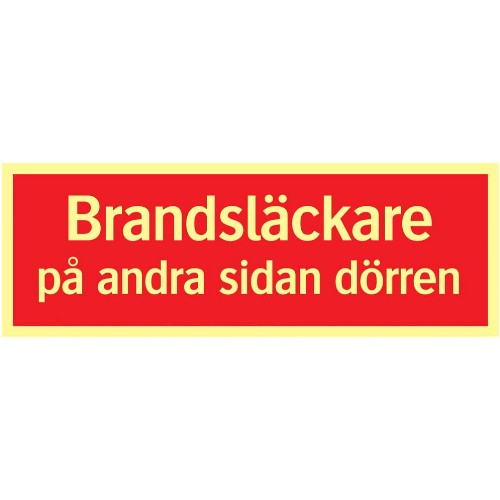 Tilläggsskylt brandsläckare GlowLite Nova efterlysande