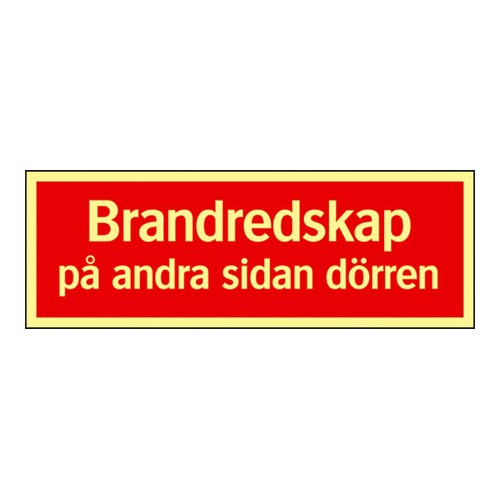Tilläggsskylt brandredskap GlowLite Nova efterlysande