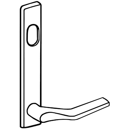 Cylinderskylt ASSA utsida trycke