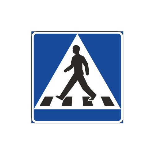 Vägmärke övergångsställe