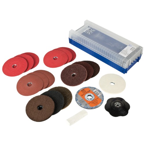 Slip- och polerset PFERD COMBICLICK CC-SET 125