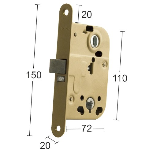 Innerdörrlås HABO 62014