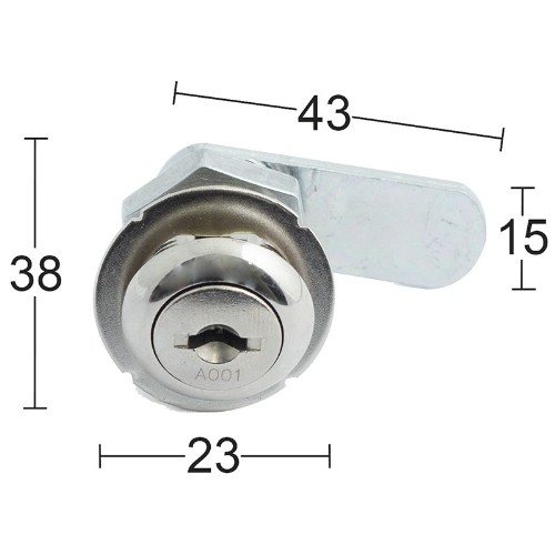 Skåplås HABO 1131/1031