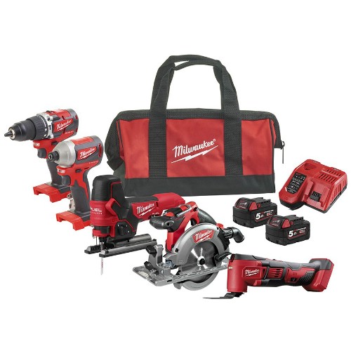 Kombipaket MILWAUKEE M18 FPP5K-502B 18 V
