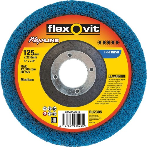 Ytkonditioneringsrondell FLEXOVIT Mega Line FlexFinish