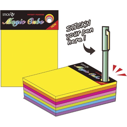 Noteringsblock STICK'N Magic Cube självhäftande