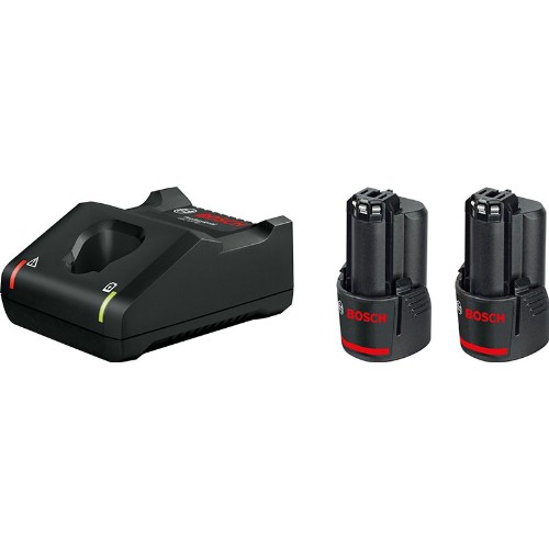 Laddare- och batteripaket BOSCH 2x12 V 3,0 Ah Li-Ion