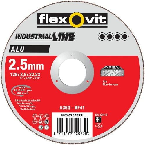 Kapskiva FLEXOVIT Industrial Line Alu Typ 41