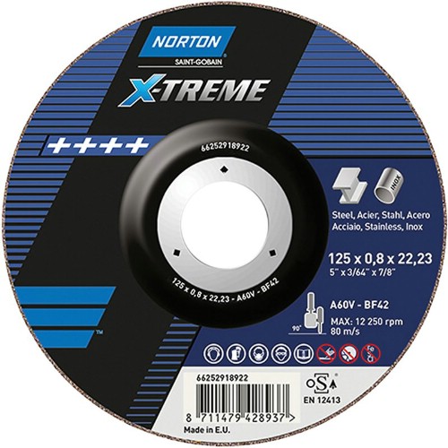 Kapskiva NORTON X-Treme Inox Typ 42