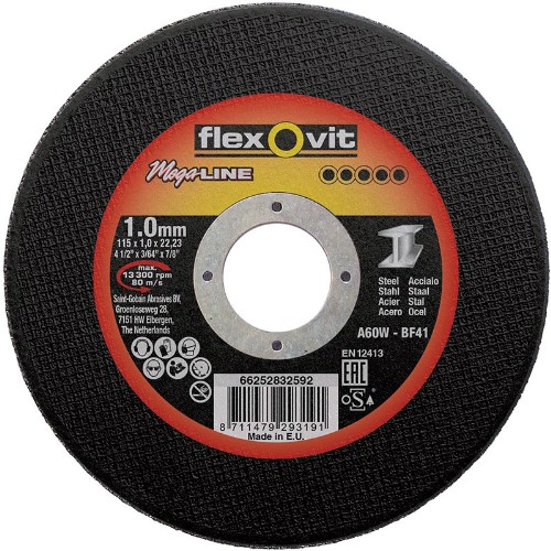 Kapskiva FLEXOVIT Mega Line Stål Typ 41