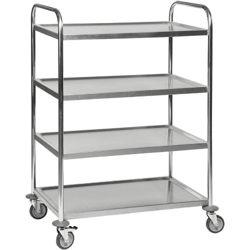 Hyllvagn KM 4 hyllplan Rostfri C2 18/0