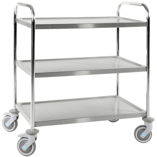 Bordsvagn KM 3 hyllplan Rostfri C3 18/8