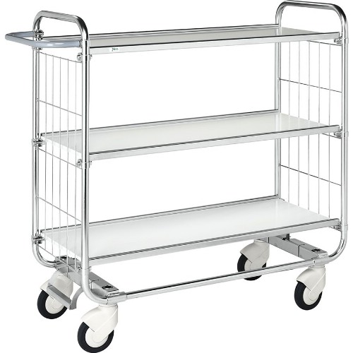 Hyllvagn KM Serie 8000 3 hyllplan C-lås Elförzinkad