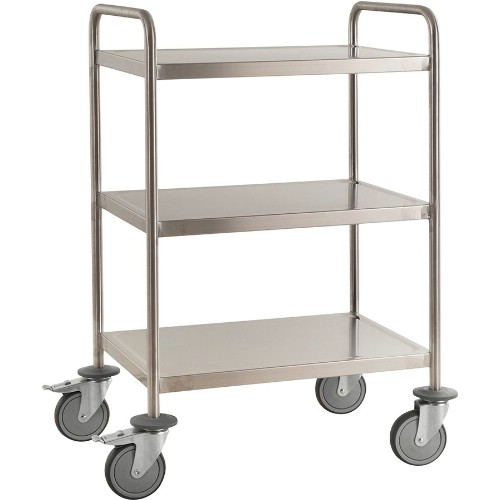 Bordsvagn KM Helsvetsad 3 hyllplan Rostfri C3 18/8