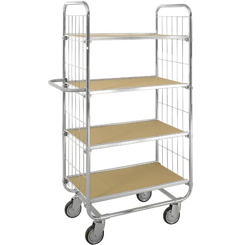 Hyllvagn KM Serie 8000 4 hyllplan Elförzinkad ESD