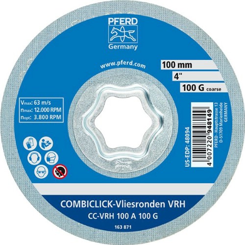 Polernylonrondell PFERD CC-VRH COMBICLICK