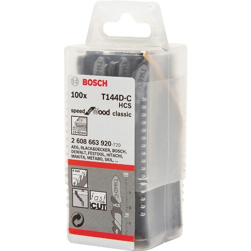 Sticksågblad BOSCH T 144 D-C Trä