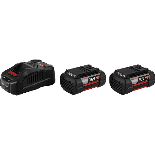 Laddare- och batteripaket BOSCH 2x36 V 6,0 Ah Li-Ion