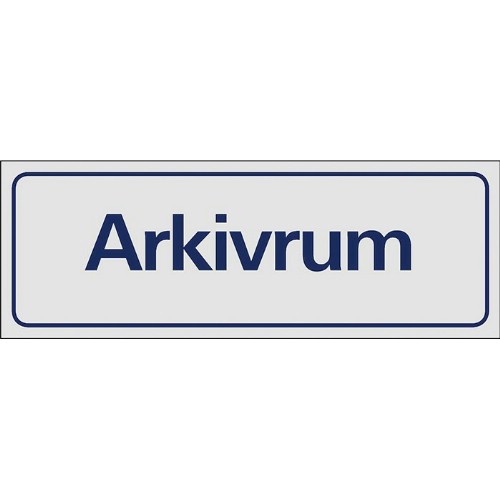 Skylt symbol arkivrum