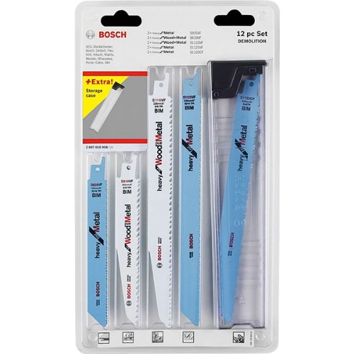 Tigersågbladsats BOSCH Demolition 12 delar