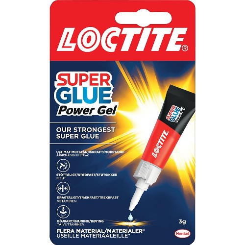 Snabblim LOCTITE Super Glue Power Gel