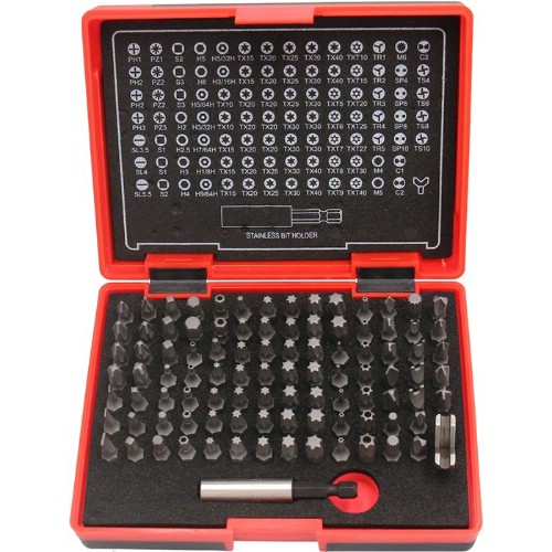 Bitssats 1/4" TECOS T-B098-S 98 delar