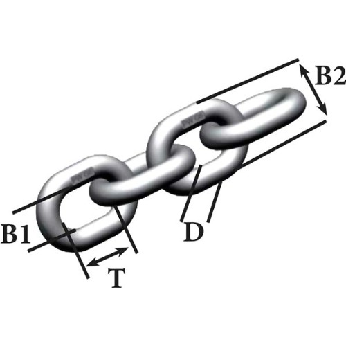 Kätting BEDSAB WOX Klass 6 rostfri