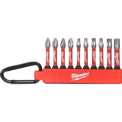 Bitssats 1/4" MILWAUKEE Shockwave 10 delar