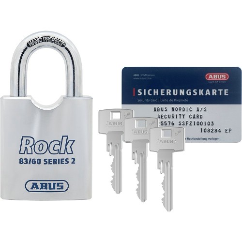 Hänglås ABUS Rock 83/60 Klass 3 inkl cylinder