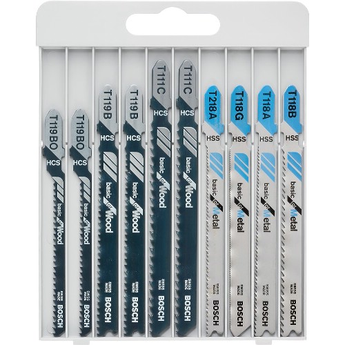 Sticksågbladsats BOSCH Basic For Wood/Metal 10 delar