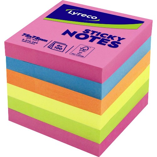 Noteringsblock LYRECO Standard självhäftande