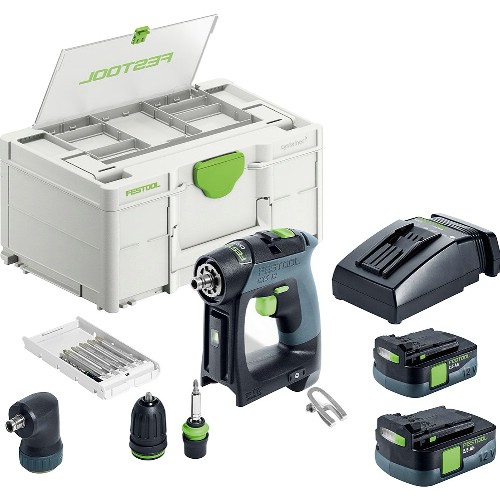 Borrskruvdragare FESTOOL CXS 12 2,5-Set 12 V