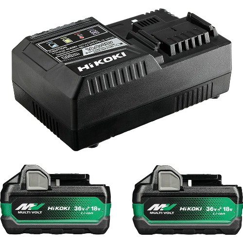Laddare- och batteripaket HIKOKI 2x36 V MultiVolt