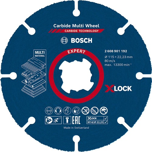 Kapskiva BOSCH Expert Carbide Multi Wheel X-Lock