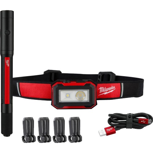 Pannlampa + pennlampa MILWAUKEE IR HL450/IR PL250