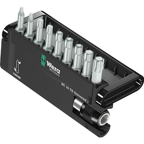 Bitssats 1/4" WERA Bit-Check 10 TX Universal 1