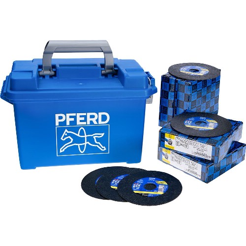 Kapskiva PFERD EHT 125-1,0 START STEELOX Typ 41 100-pack i väska