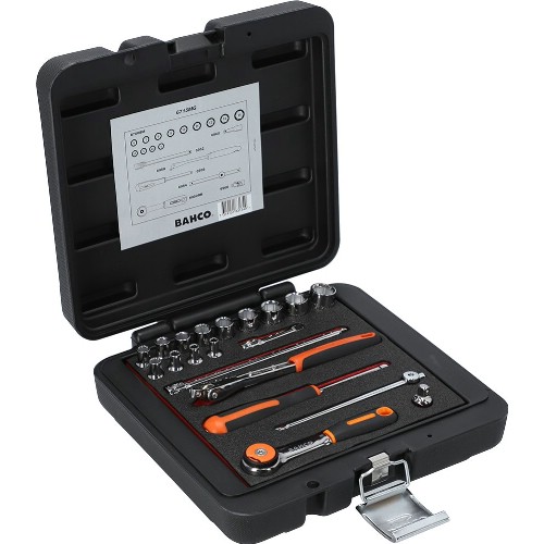 Hylsnyckelsats 1/4" mm 20-delar BAHCO 6715MG