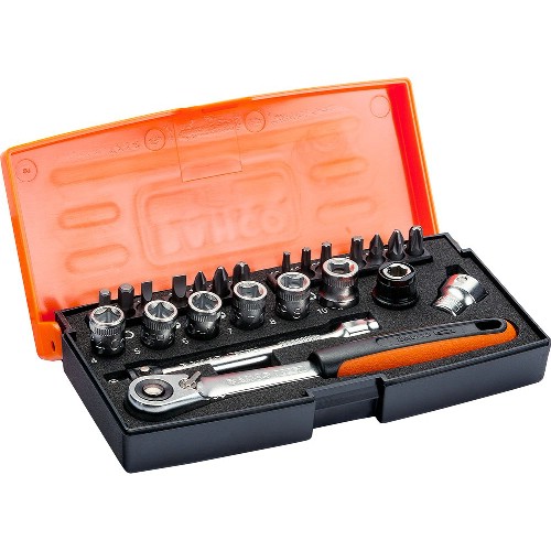 Hylsnyckelsats 1/4" mm 24-delar BAHCO SL24
