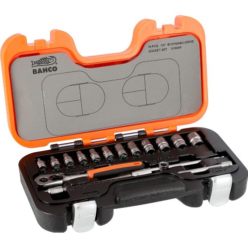 Hylsnyckelsats 1/4" tum 16-delar BAHCO S160AF