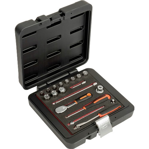 Hylsnyckelsats 1/4" tum 19-delar BAHCO 6821NZ