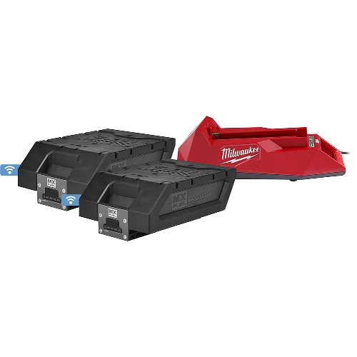 Laddare- och batteripaket MILWAUKEE 2x72 V 6,0 Ah MX Fuel RedLithium-Ion