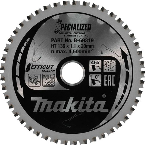 Cirkelsågklinga MAKITA Specialized Efficut Rostfritt
