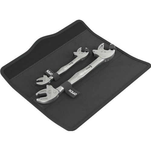 U-nyckelsats dubbel mm/tum WERA 6006 Joker 2 Set 1 självjusterande