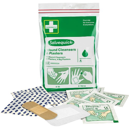 Sårtvättare och plåster CEDERROTH Salvequick