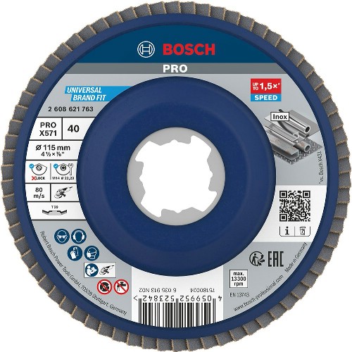 Lamellrondell BOSCH Pro X571 X-Lock vinklad