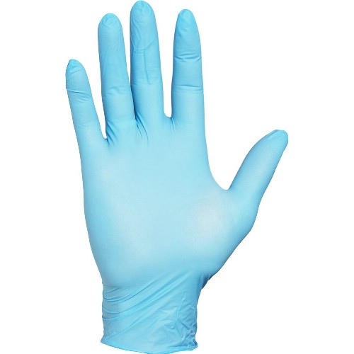 Engångshandske WORKSAFE Blue Basic nitril puderfri