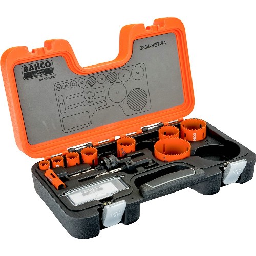 Hålsågsats BAHCO 3834-SET-94 11 delar